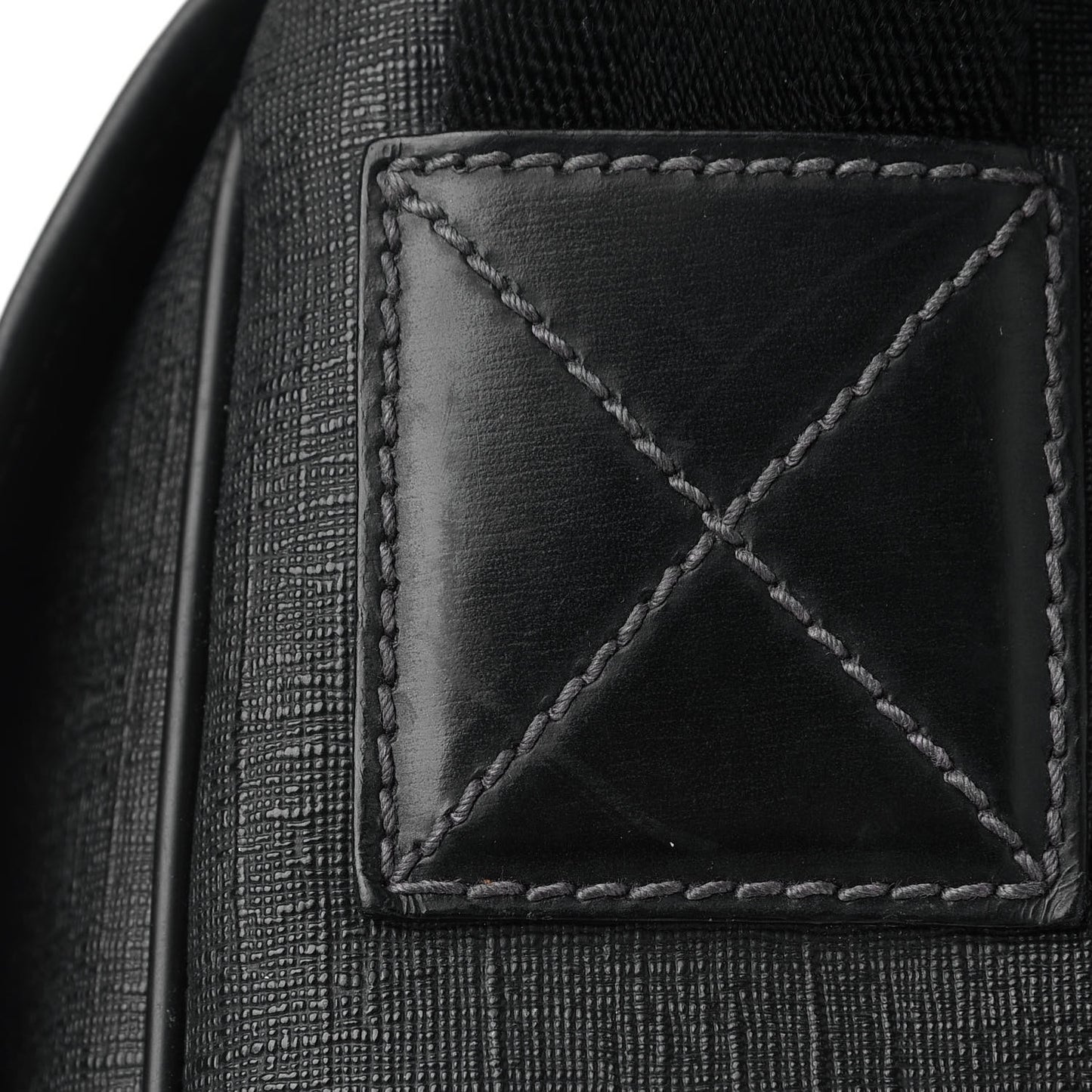 Coated Canvas Interlocking G Large Flap Messenger Bag Black