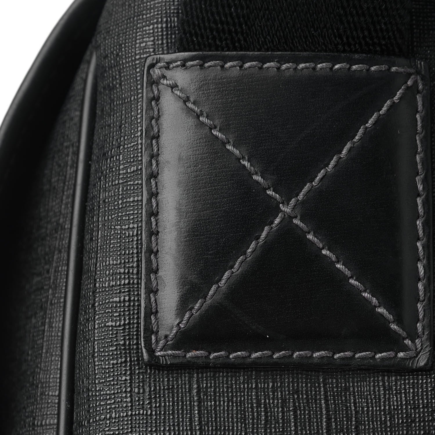 Gucci Coated Canvas Interlocking G Large Flap Messenger Bag Black 10 of 11