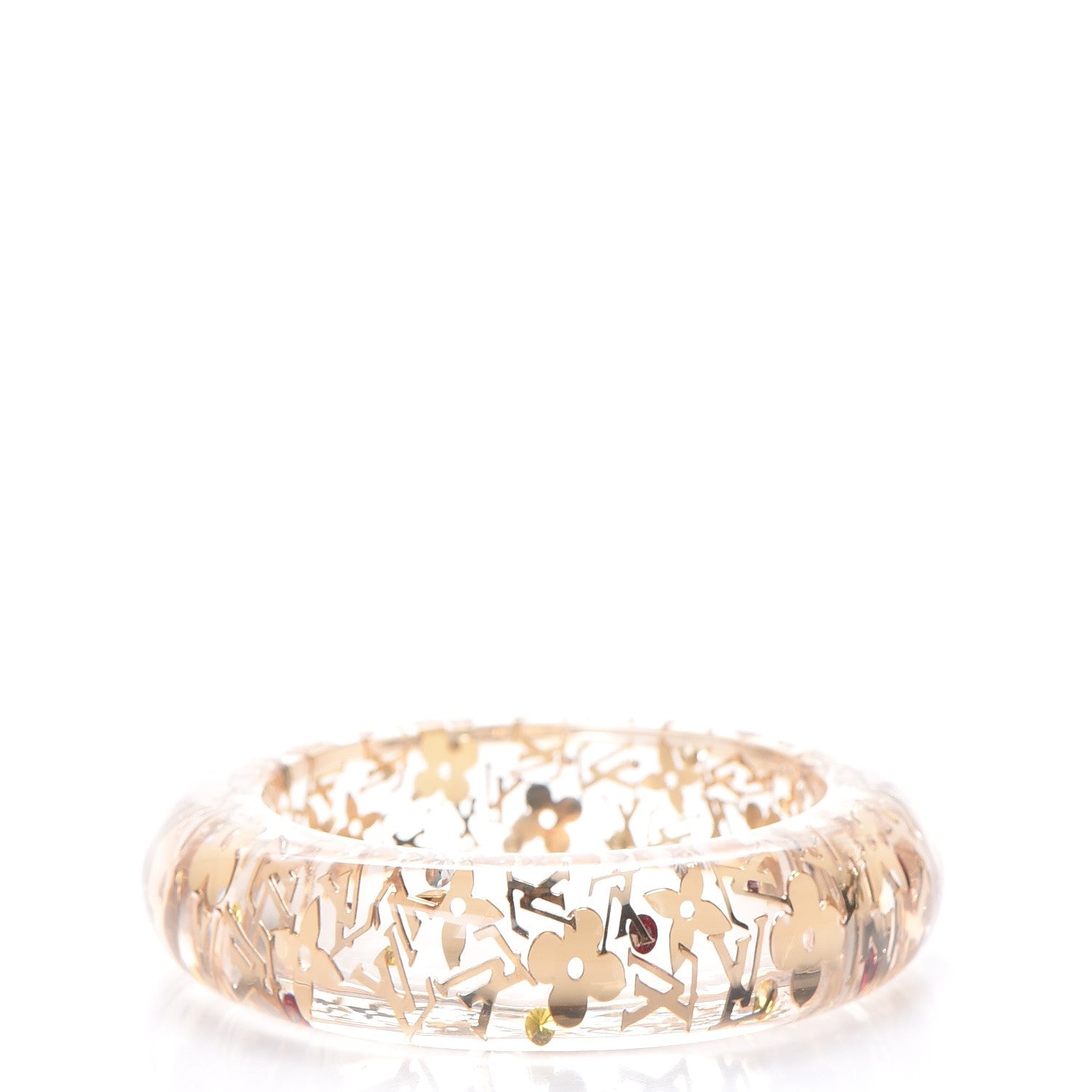 Louis Vuitton Resin Swarovski Medium Inclusion Bracelet GM Transparent 3 of 3