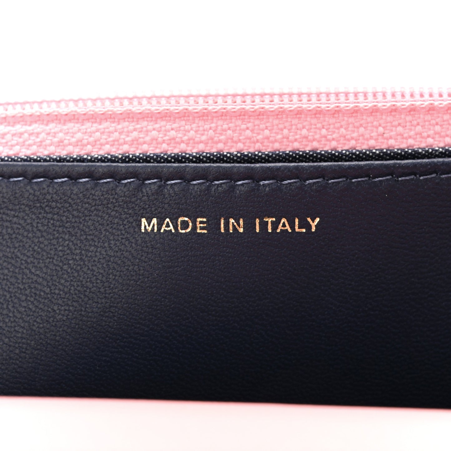 Lambskin Quilted Resin Bi-Color Chain Wallet On Chain WOC Pink