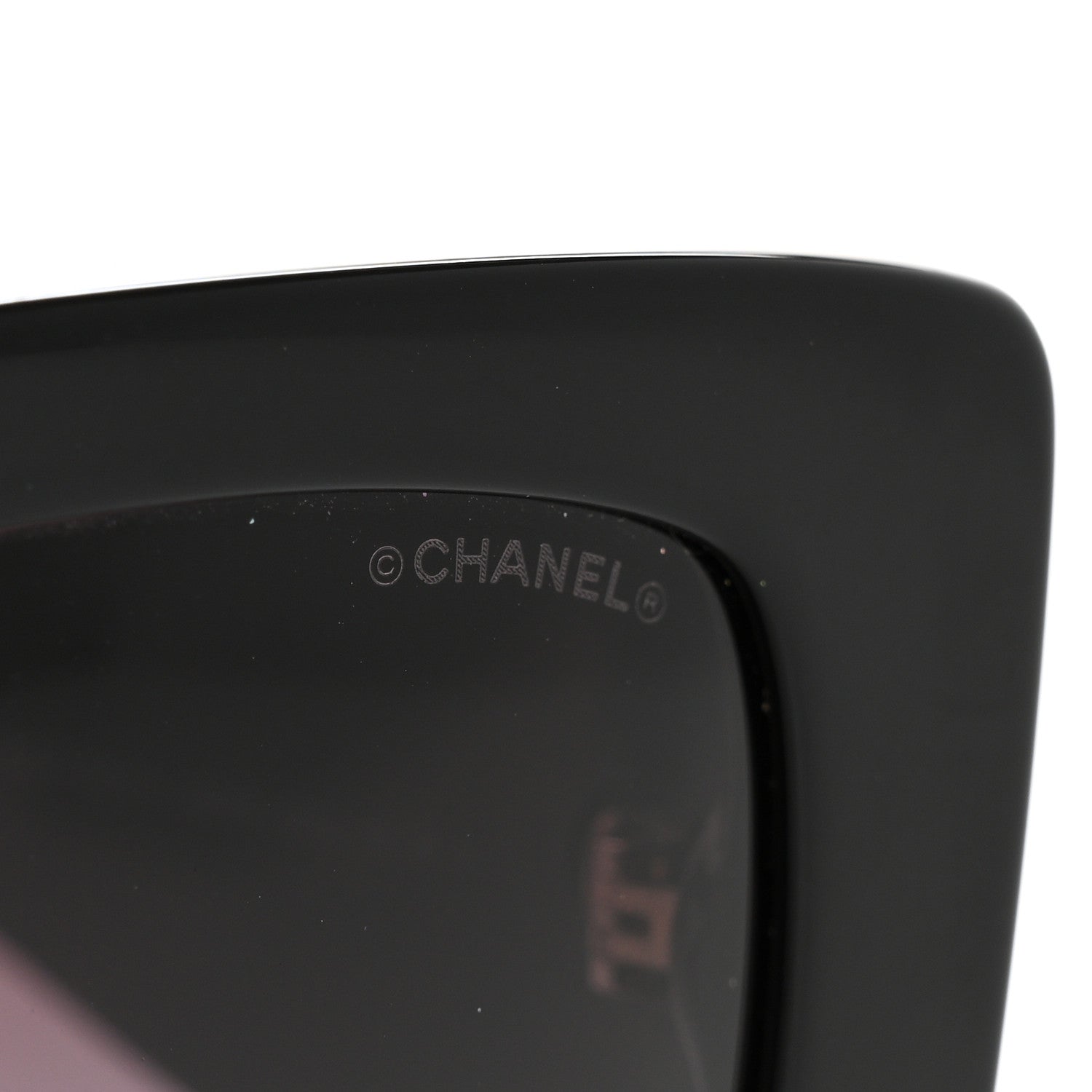 Chanel Acetate Pearl Rectangle Sunglasses 5480-H-A Black 7 of 8