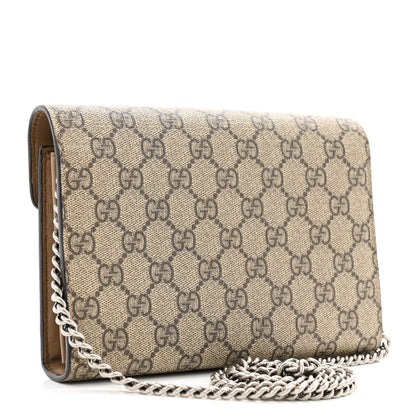 Gucci GG Supreme Monogram Mini Dionysus Chain Wallet Beige Taupe 3 of 13