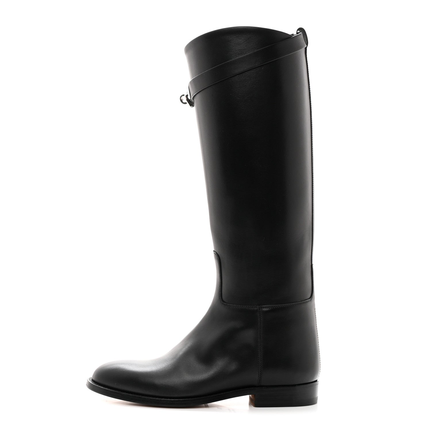 Hermes Box Kelly Jumping Boots 36 Black 1 of 8