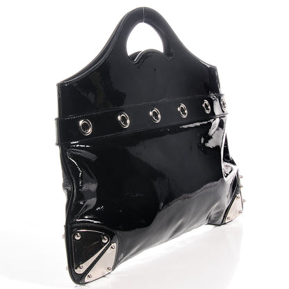 Gucci Patent Romy Medium Tote Black 3 of 8