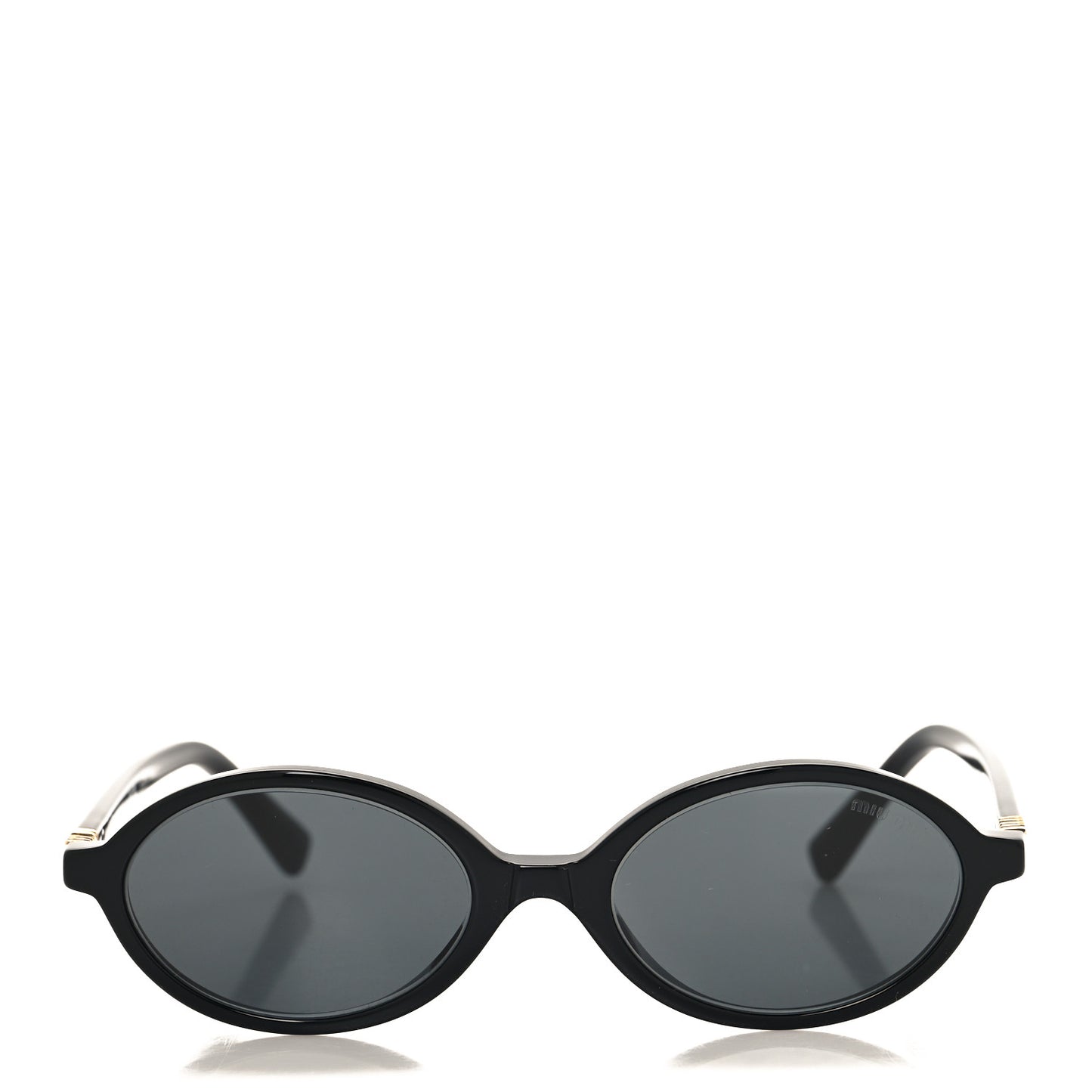 Acetate Oval Regard Sunglasses SMU04Z Slate Gray