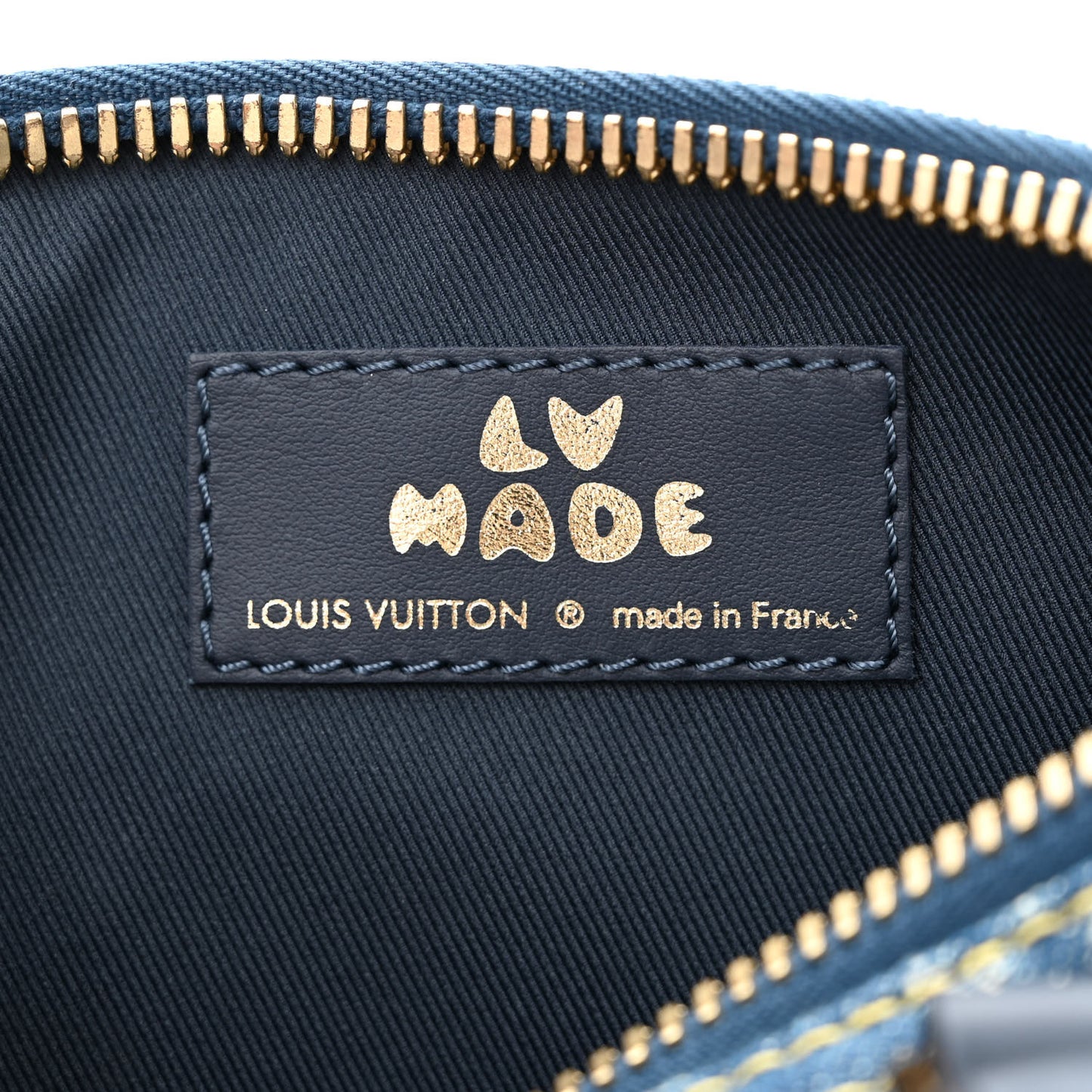 Taurillon Monogram Denim Drip Keepall XS Blue