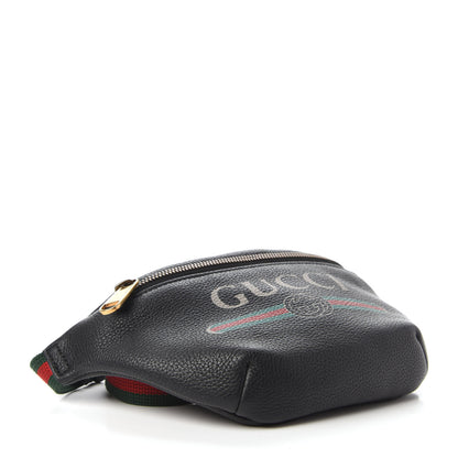 Gucci Grained Calfskin Small Logo Belt Bag Black 4 of 10