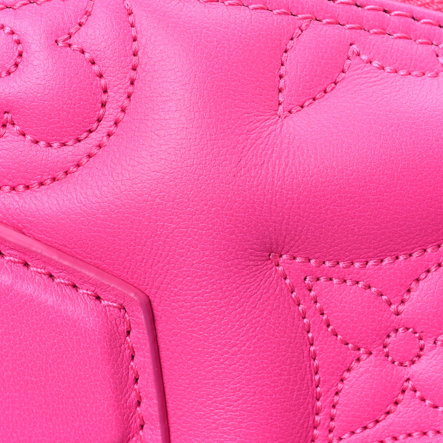 Louis Vuitton Calfskin Bubblegram Alma BB Rose Miami 8 of 9