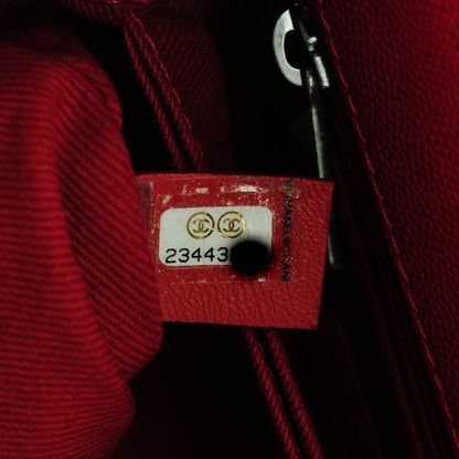 Chanel Caviar Quilted Mini Coco Handle Flap Red 7 of 7