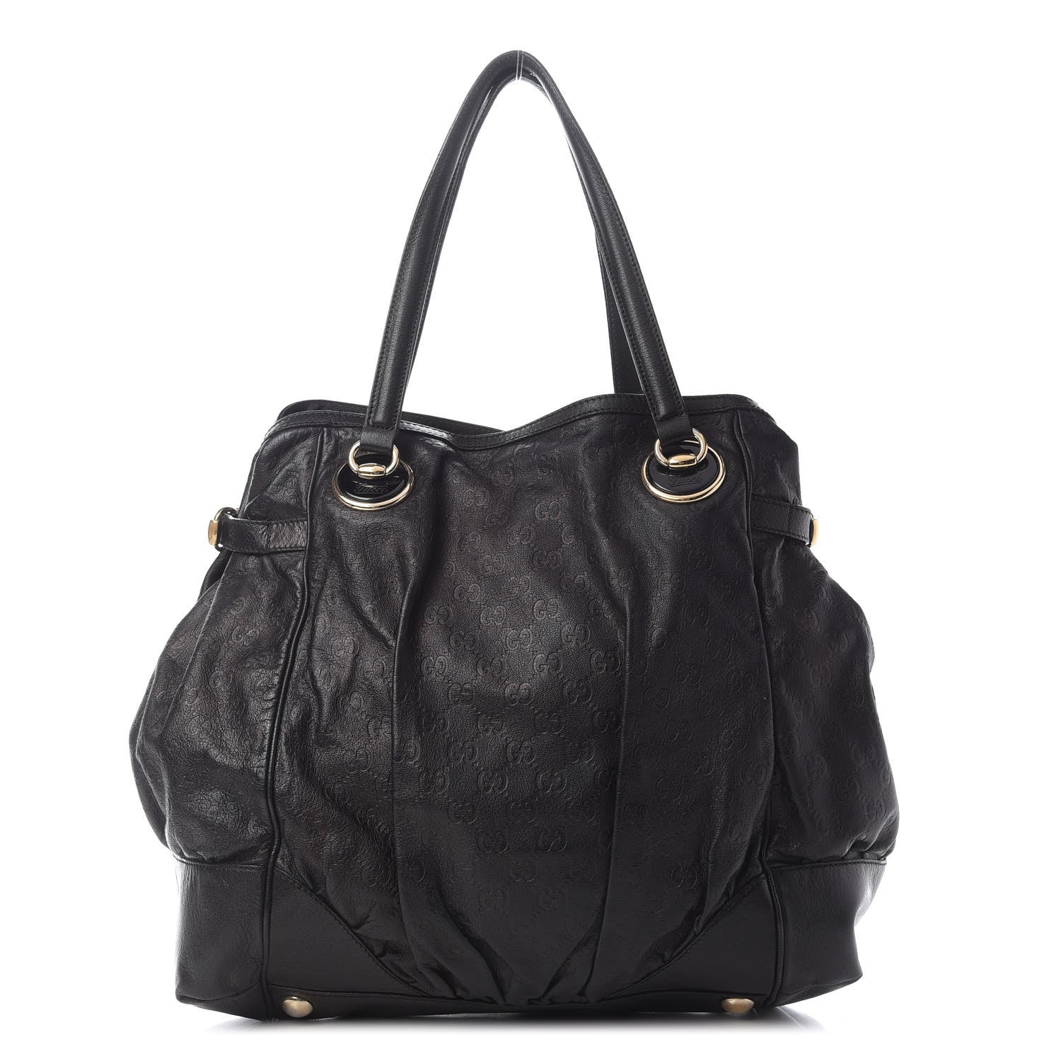 Gucci Guccissima Full Moon Tote Black 1 of 10