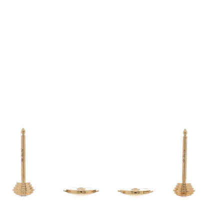 Cartier 18K Yellow Gold Diamond D'Amour Earrings 3 of 4