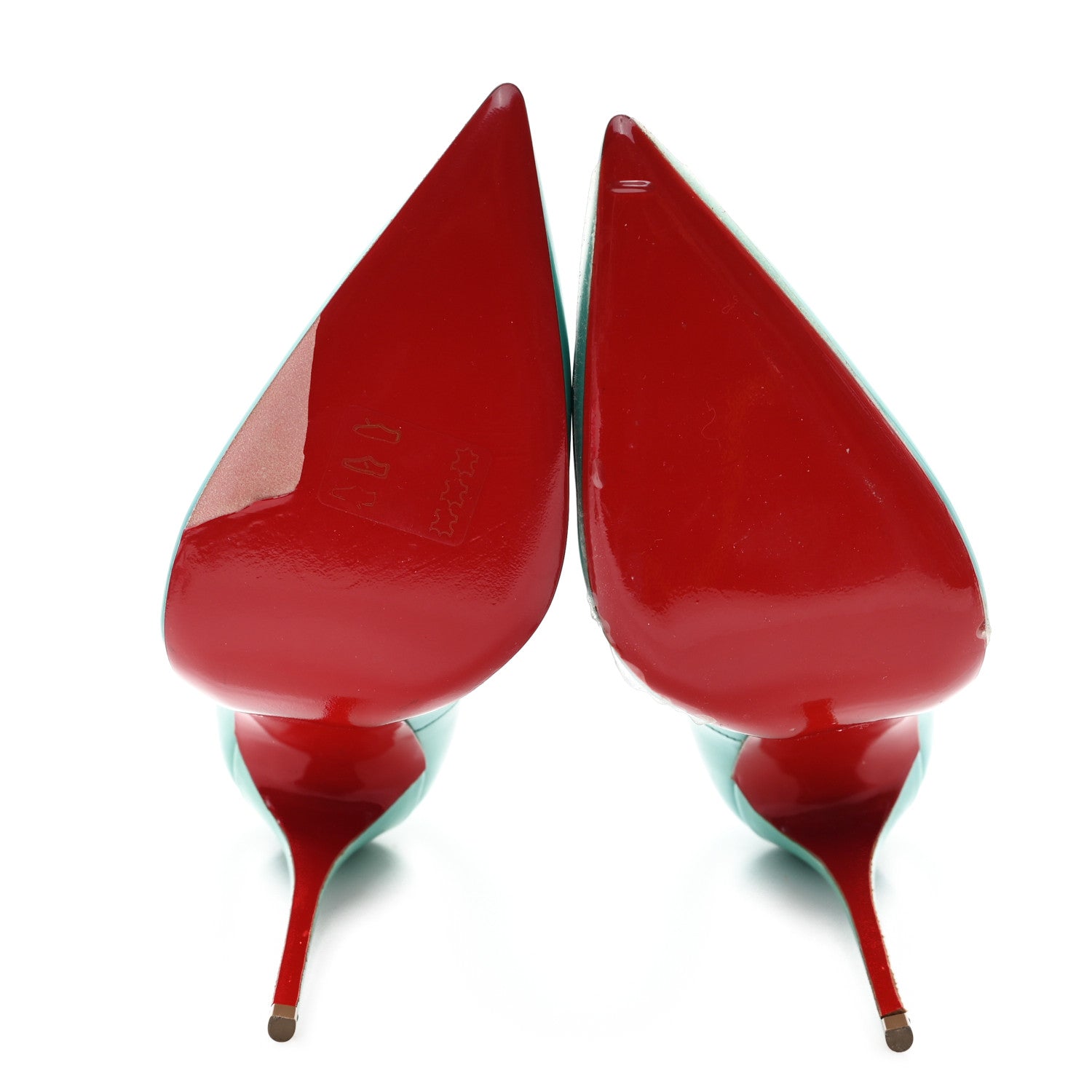 Christian Louboutin Patent So Kate 120 Pumps 38 Pacific 6 of 9
