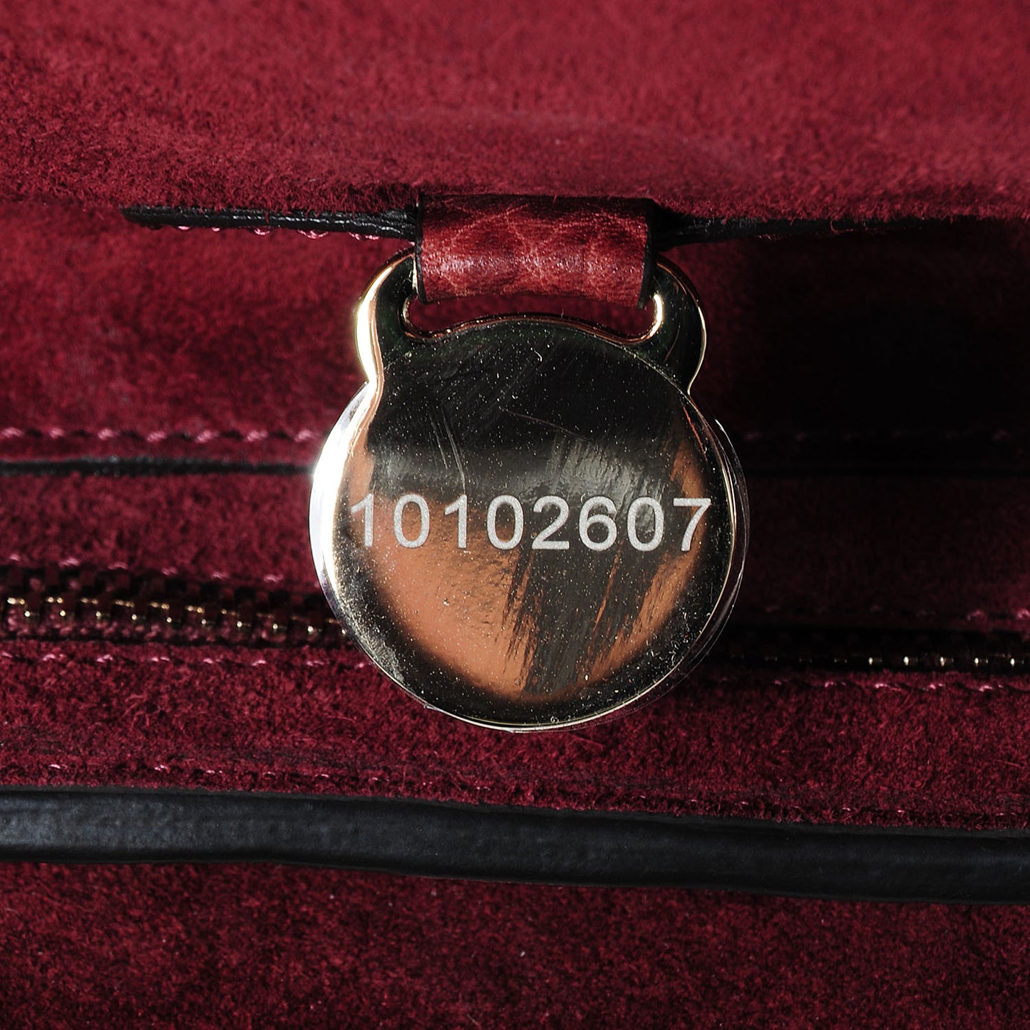 Shrunken Calfskin Small Bayswater Oxblood
