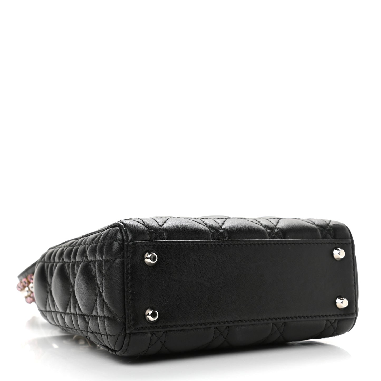 Lambskin Cannage Mini Lady Dior Black