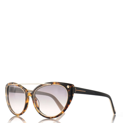 Tom Ford Edita Sunglasses TF384 Havana 1 of 8