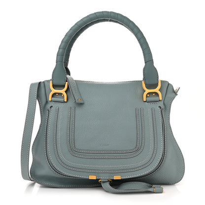 Chloe Calfskin Small Marcie Satchel Faded Blue 1 of 17