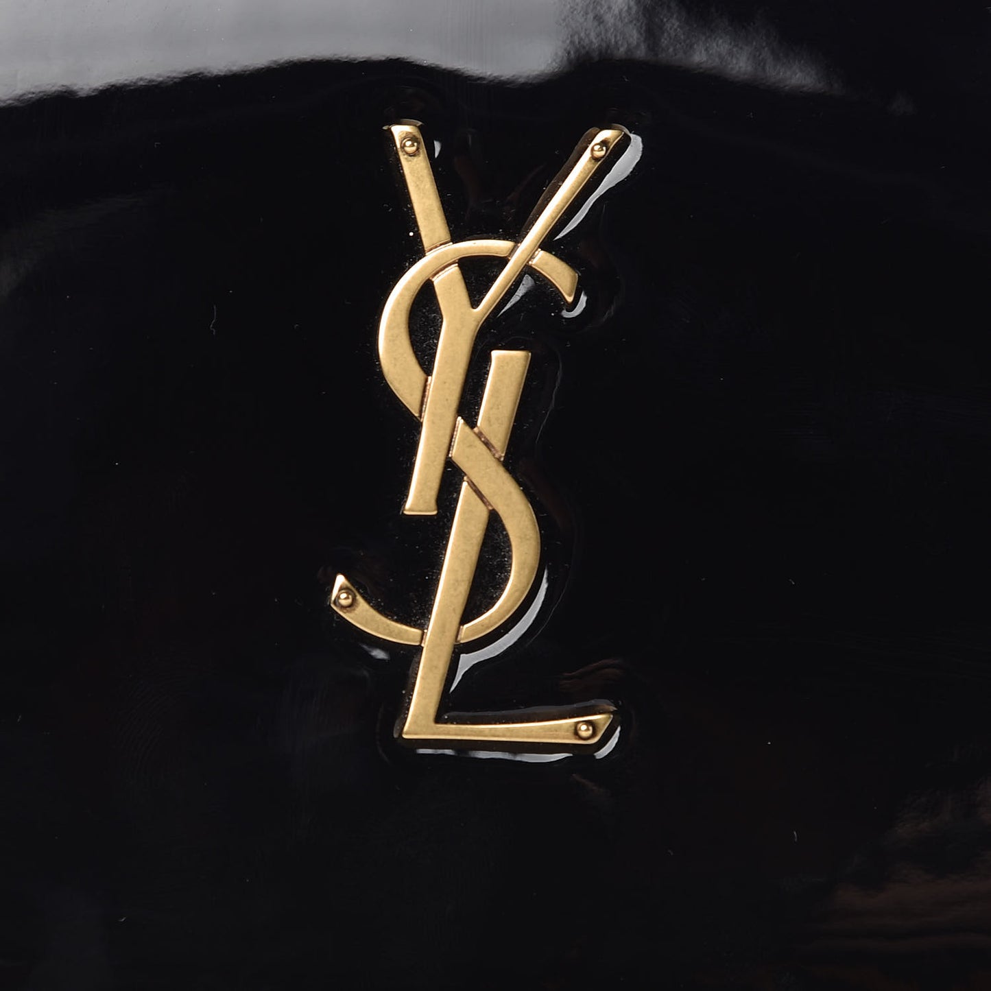 Patent Calfskin Monogram Kate Wallet On Chain Black