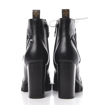 Louis Vuitton Calfskin Star Trail Ankle Boots 39 Black 7 of 10