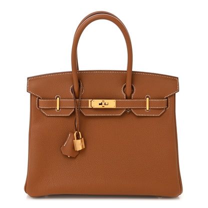 Hermes Togo BIRKIN 30 Gold 1 of 11