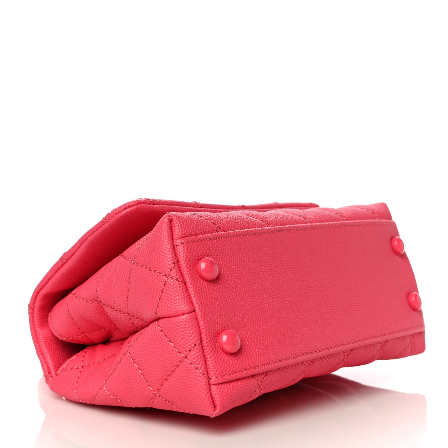 Caviar Quilted Incognito Extra Mini Coco Handle Flap Pink