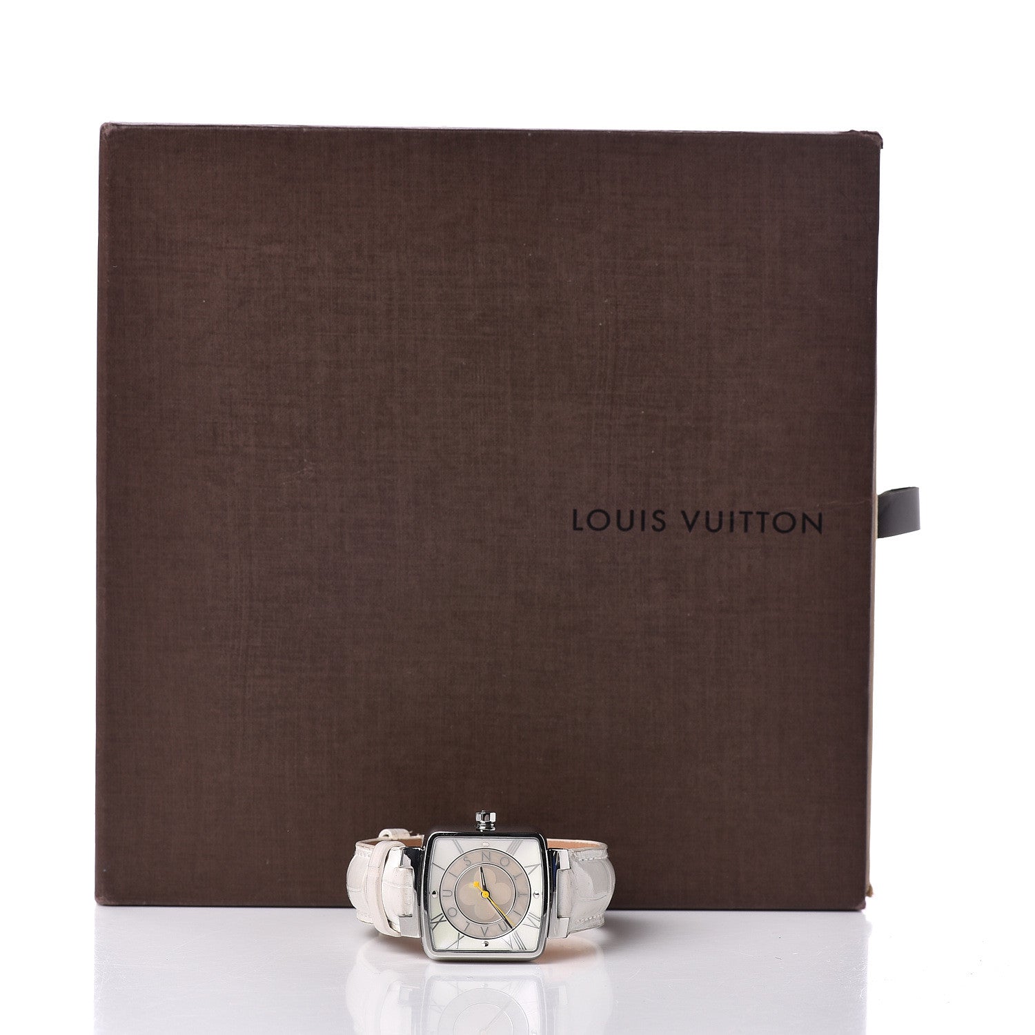 Louis Vuitton Stainless Steel Alligator Mother of Pearl 28mm Speedy Magic Quartz Watch 7 of 7