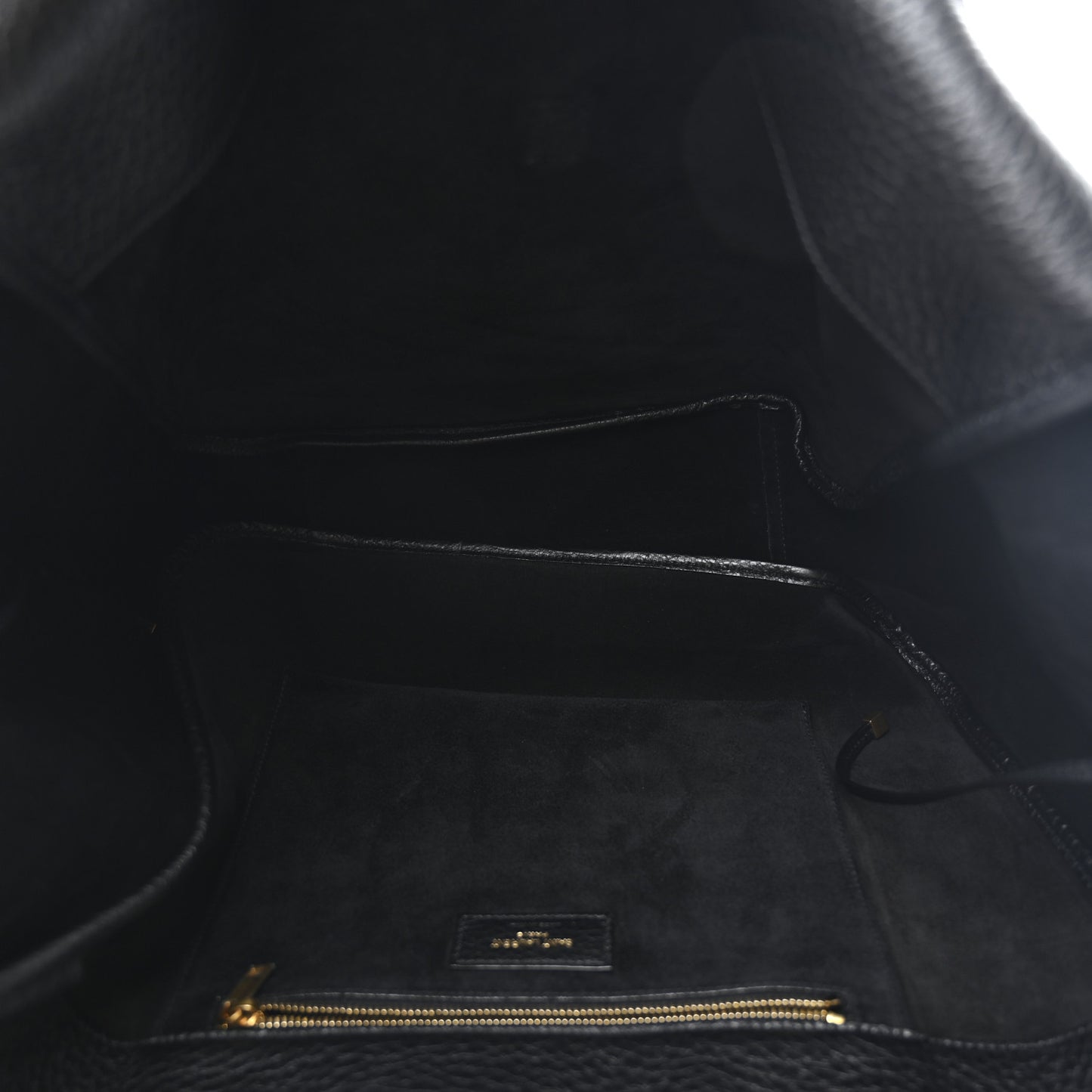 Grained Deerskin Bea Tote Black