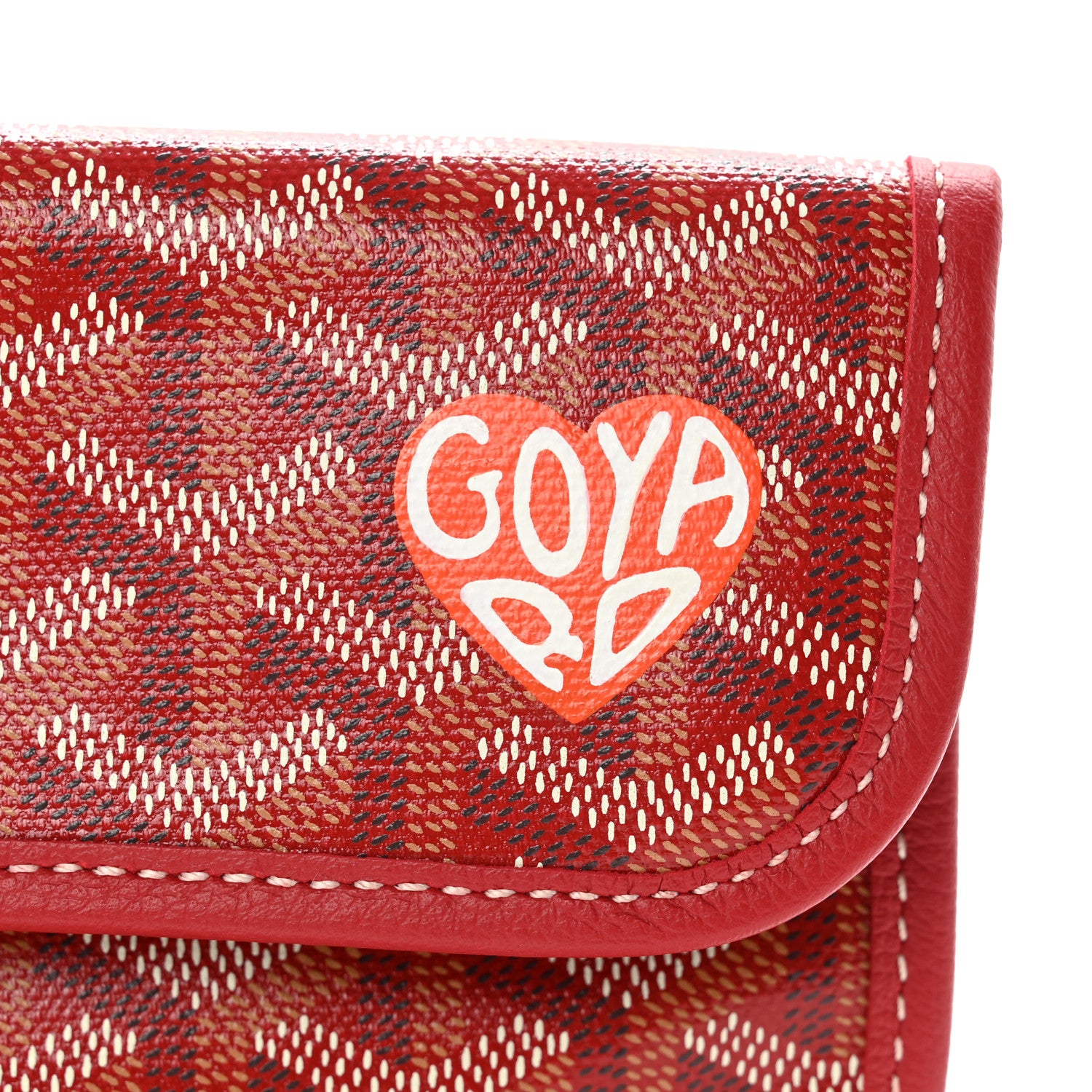 Goyard Goyardine Saint Louis Pouch Red 6 of 6