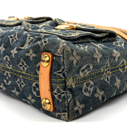 Louis Vuitton Monogram Denim Baggy PM Blue 9 of 10