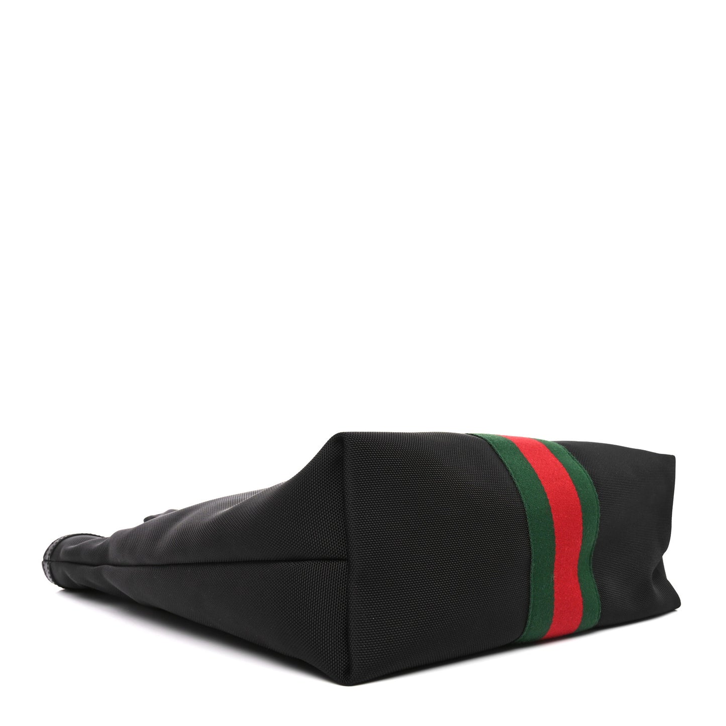 Techno Canvas Web Vertical Tote Black