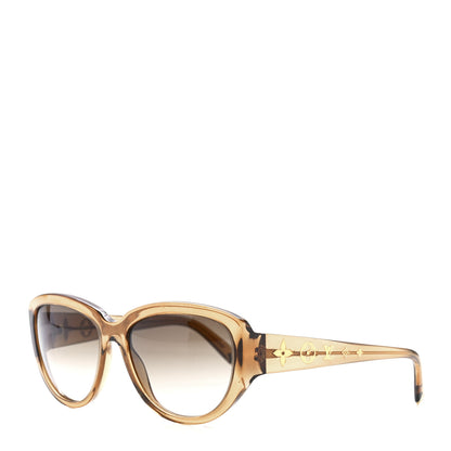 Louis Vuitton Acetate Obsession Cat Eye Sunglasses Z0625W Glitter Gold 1 of 9