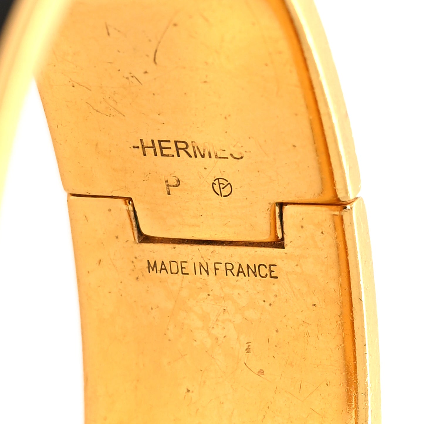 Enamel Wide Clic Clac H Bracelet GM Black