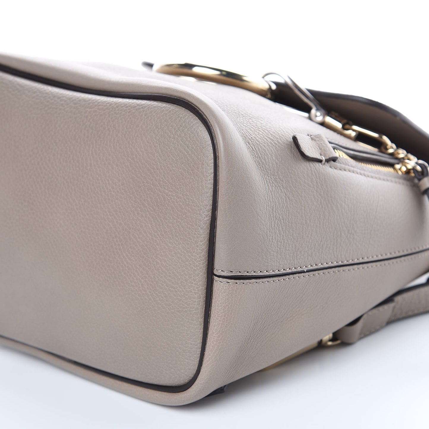 Suede Calfskin Medium Faye Backpack Motty Grey
