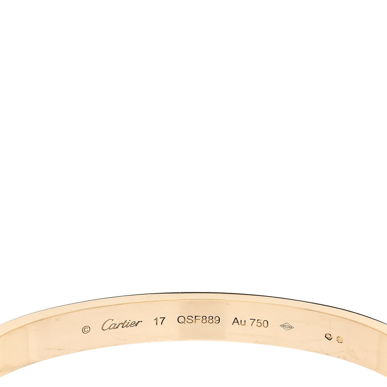 Cartier 18K Yellow Gold LOVE Bracelet 17 4 of 6