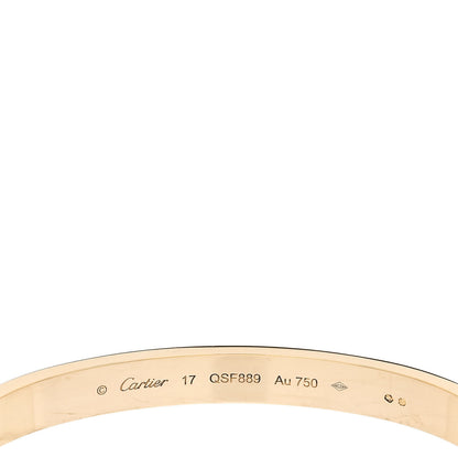Cartier 18K Yellow Gold LOVE Bracelet 17 4 of 6