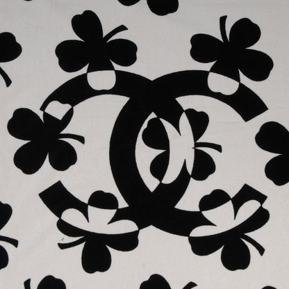 Chanel Cotton Clover Beach Towel Black/White 3 of 5