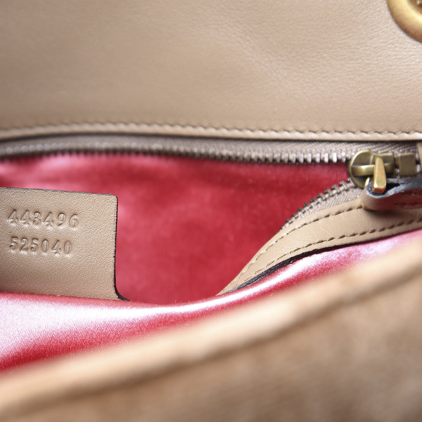 Velvet Matelasse Medium GG Marmont Shoulder Bag Taupe