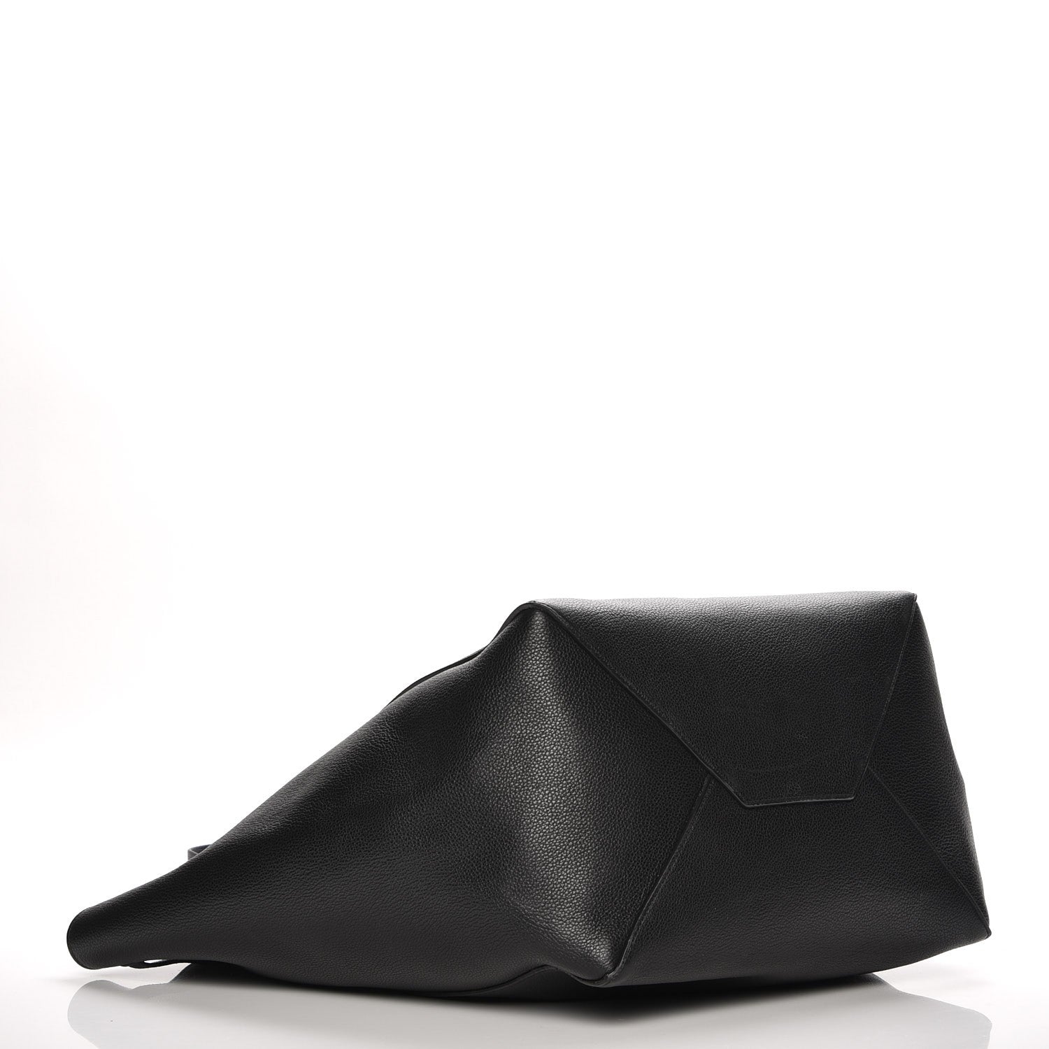 Celine Soft Grained Calfskin Medium Belt Cabas Phantom Black 4 of 9