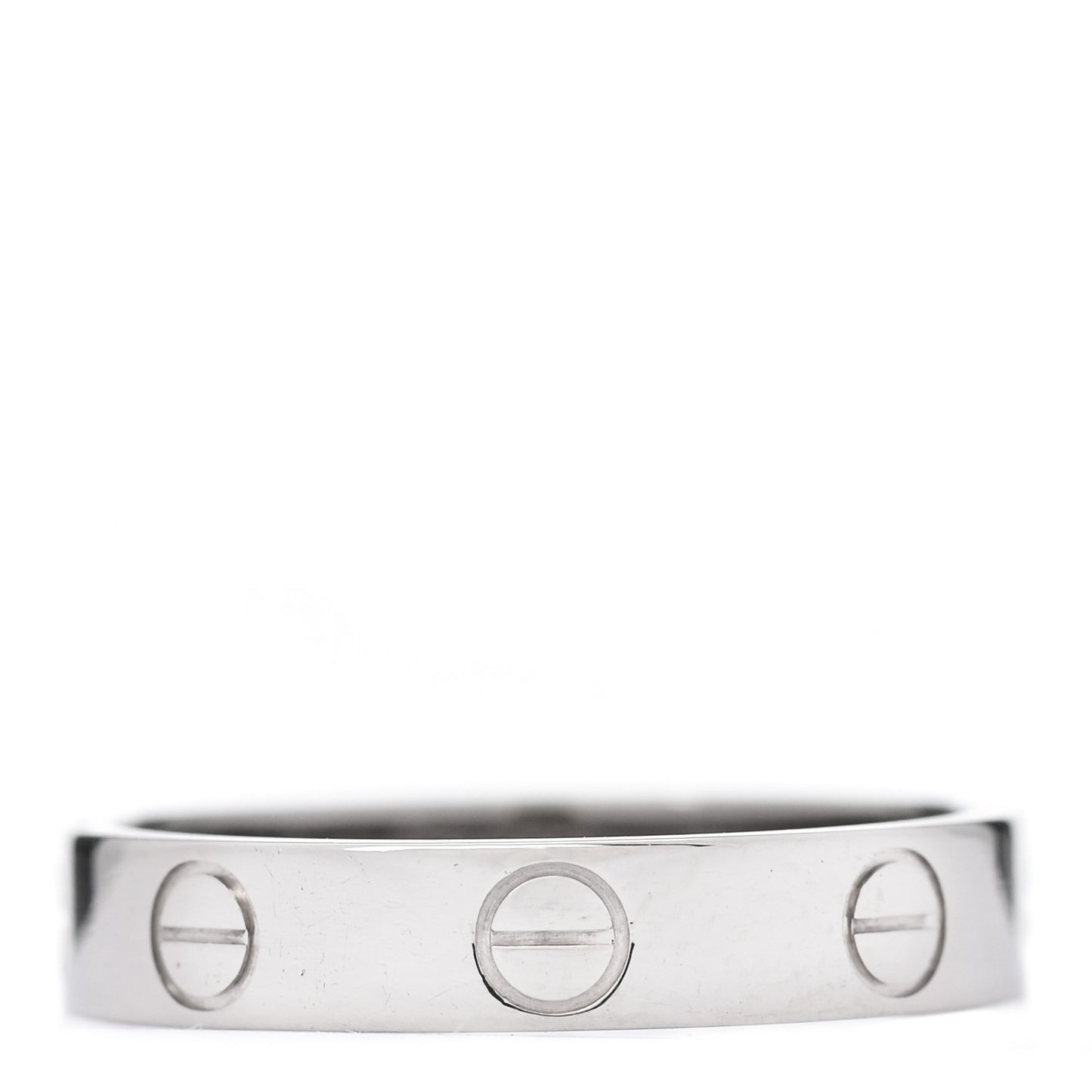 18K White Gold 3.5mm LOVE Wedding Band Ring 51 5.75