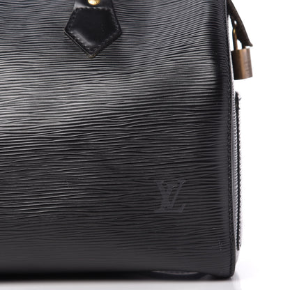 Louis Vuitton Epi Speedy 25 Black 10 of 11
