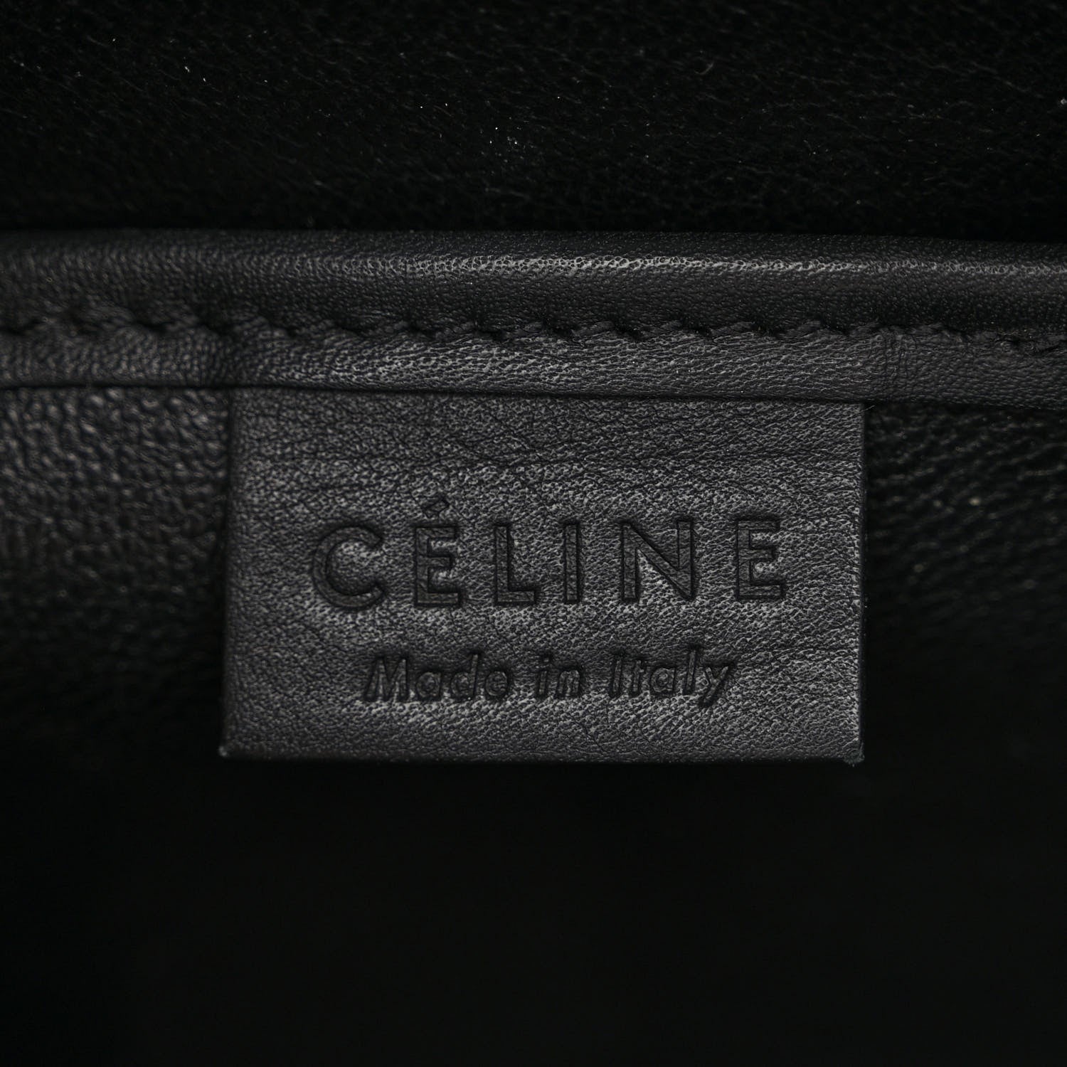 Celine Smooth Calfskin Nano Luggage Black 6 of 10