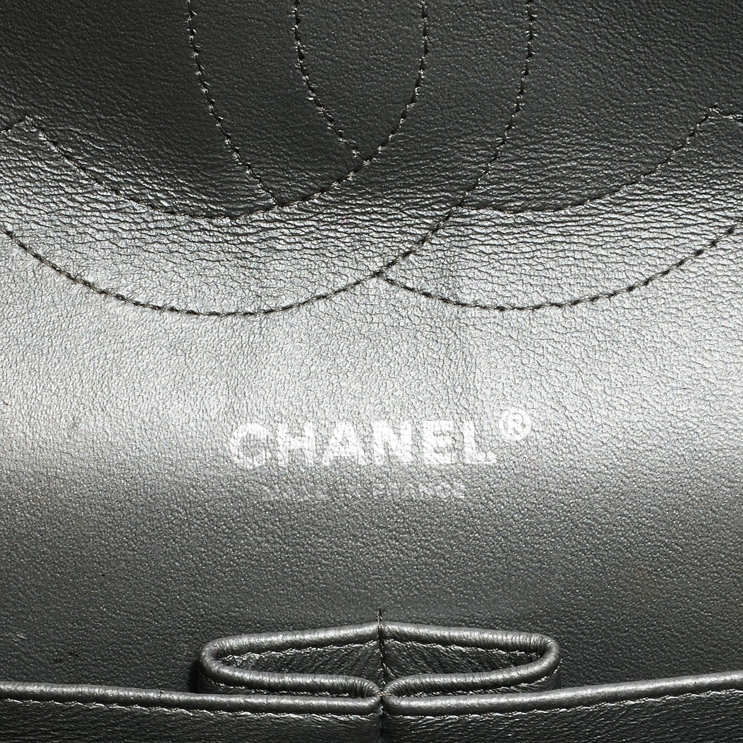 Chanel Lambskin Quilted Jumbo Double Flap Silver 6 of 8