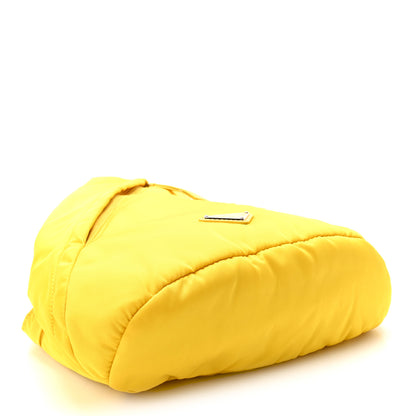 Prada Re-Nylon Vitello Metal Triangle Logo Sling Backpack Giallo 4 of 11