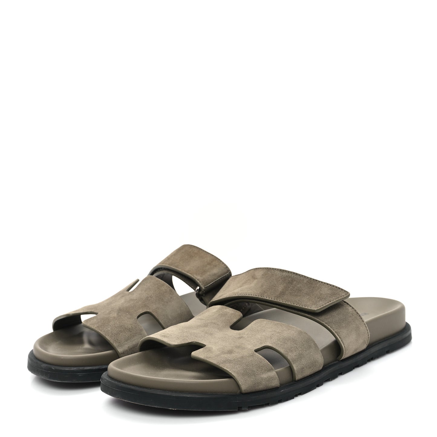 Suede Goatskin Womens Chypre Sandals 41 Vert Toundra