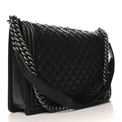 Chanel Caviar Quilted Large Boy Flap Black 3 of 10