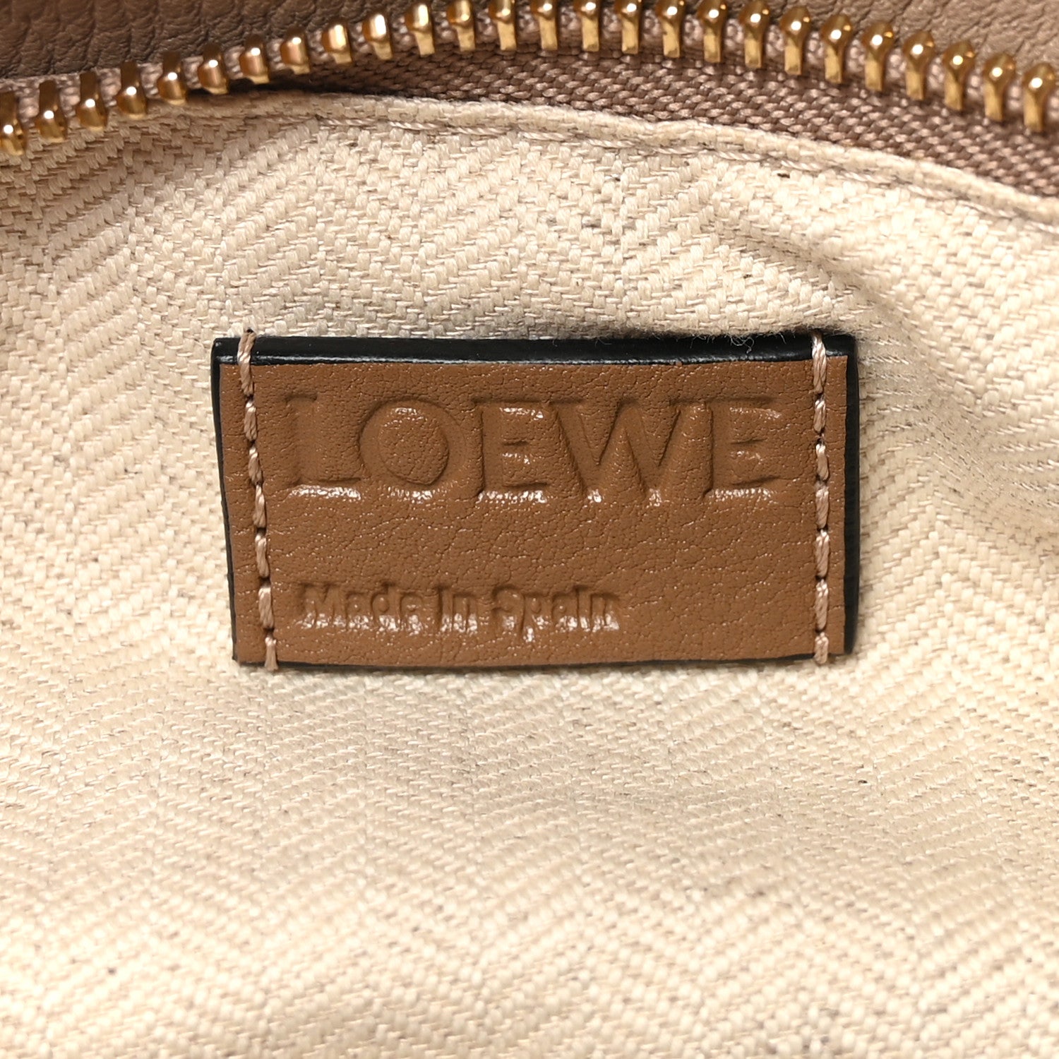 Loewe Grained Calfskin Small Puzzle Bag Sand Mink 6 of 9