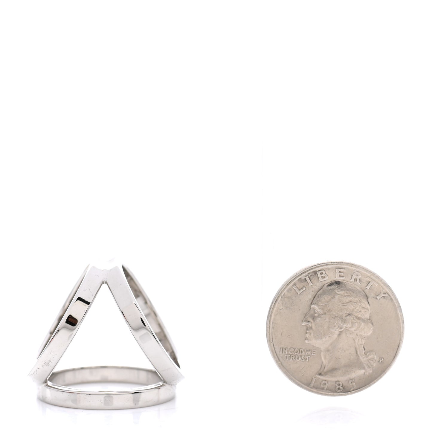 Palladium Trio Scarf Ring