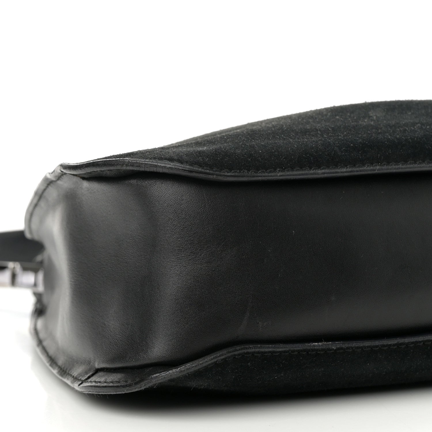 Gucci Suede Logo Hobo Bag Black 9 of 16