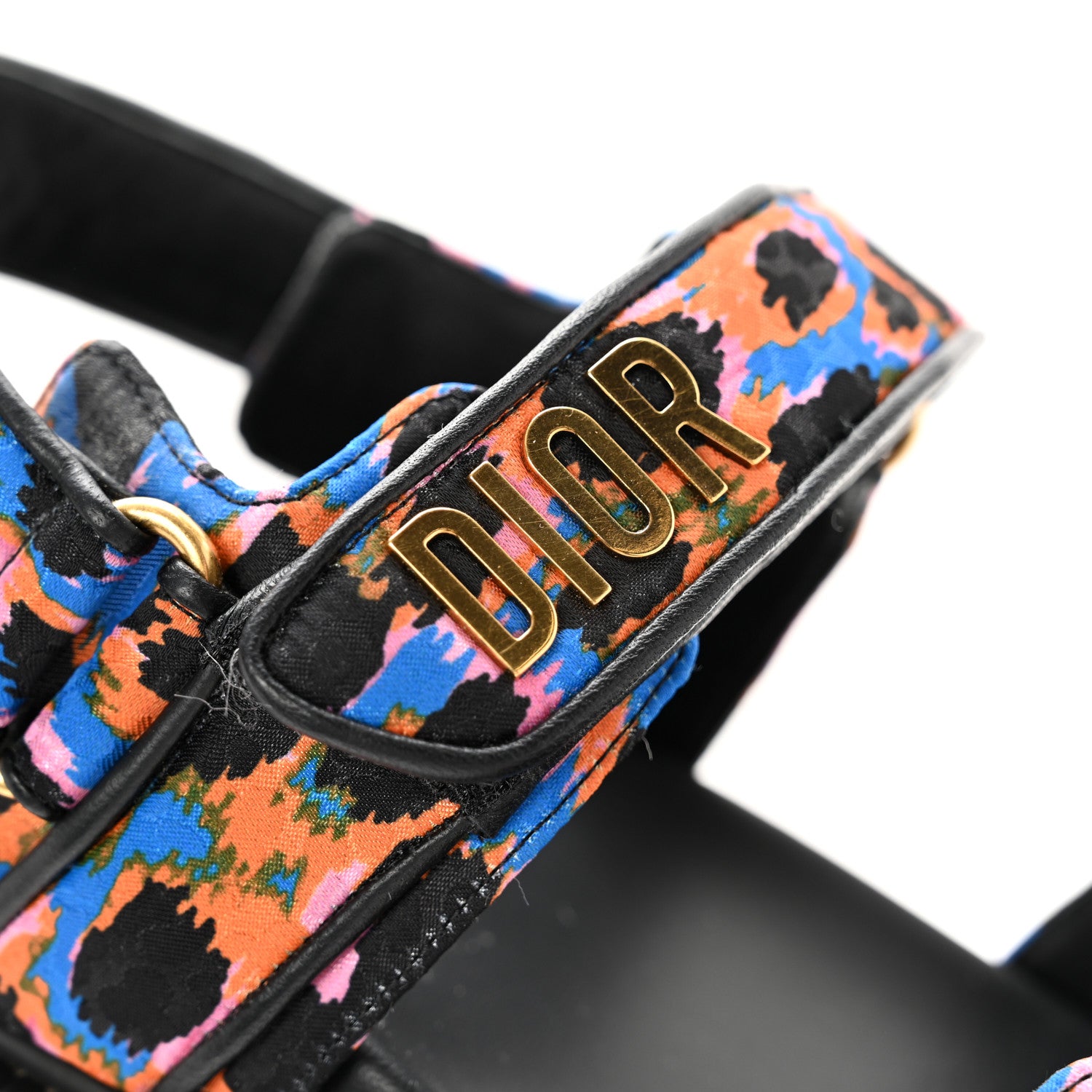 Christian Dior Technical Fabric Mizza Print DiorAct Sandals 39.5 Multicolor 12 of 12