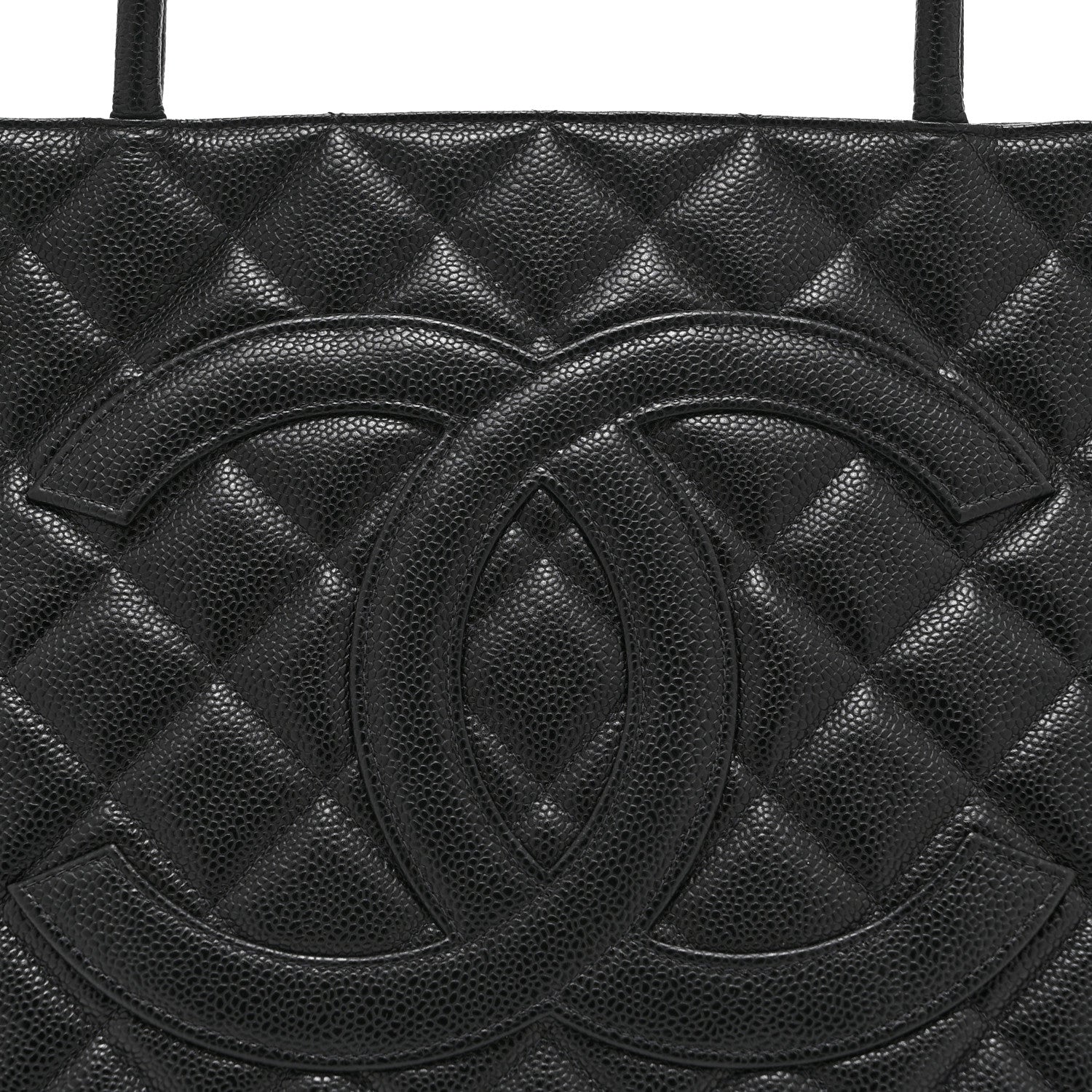 Chanel Caviar Quilted Medallion Tote Black 8 of 10
