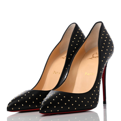Christian Louboutin Calfskin Pigalle Follies Stud 100 Pumps 38 Black 3 of 7